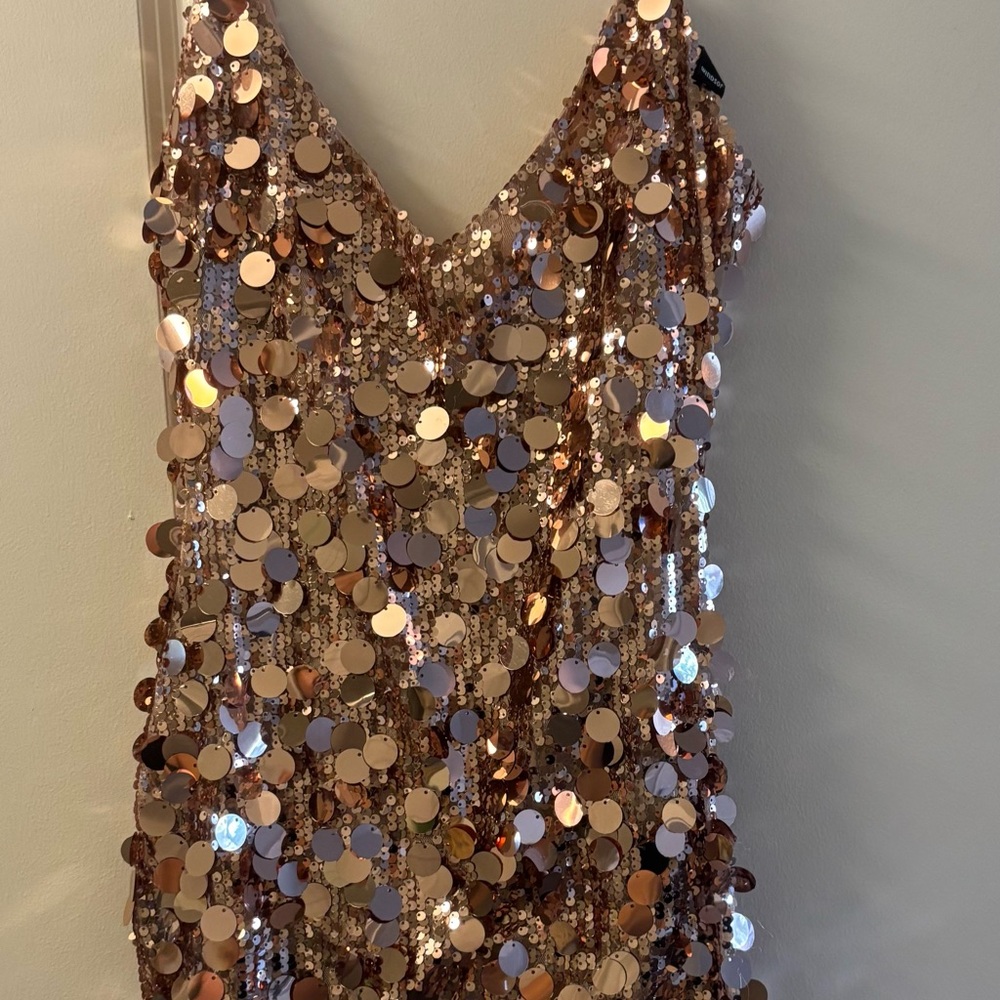 Windsor Peach Sequin Dress